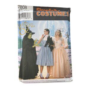 Simplicity 7808 Sewing Pattern Size 12-16 Wizard Oz Elphaba Glinda Dorothy UNCUT